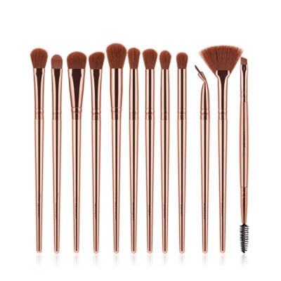 HXE-22 12pcs soft hair eye makeup brushes eyeshadow blending eye contour lip brush