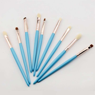 HXE-16 9pcs goat hair eye makeup brushes eyeshadow blending eye contour lip brush