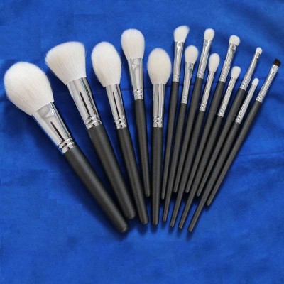 HXT-087 14pcs super soft natural hair custom logo professional makeup brushes set private label