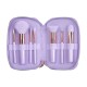 RTS 7pcs Purple Soft Professional  Makeup Brushes Tools Cosmetic Beauty Mini Makeup Brush Sets with PU Bag