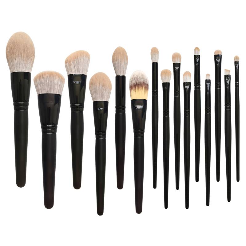 Makeup Brush Sets Custom Branding Wood Handle Ubber Makeup Brush Makup Brushes Set Makeup Beauty Tool