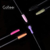 Gollee Applicator Mini Brush For Lashes Private Label Custom Logo Pink  Disposable Mascara Wands Lash Silicon  Eyelash Brush