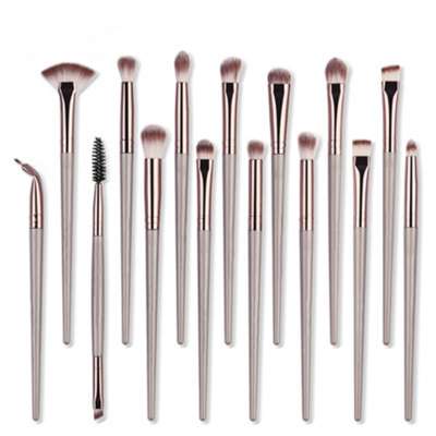 HXE-08 15pcs professional rose gold beauty tool eye makeup brush lip eyebrow concealer eye shadow brush set