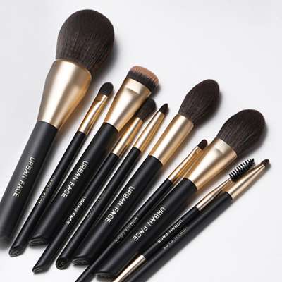 HXT-014 luxury premium cosmetic brushse set private label professional gold makeup brushes set for daily makeup